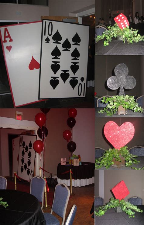 diy poker party decorations